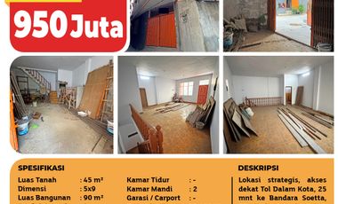 Open Nego! Rumah Penjaringan, Jakarta Utara, 5x9 m², 2 Lt, HGB