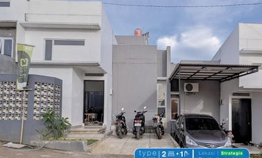 Rumah KPR 1 lantai 2 kamar tidur di Tangsel akses masuk mobil.