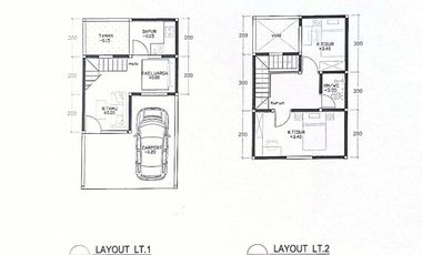 Rumah 2 Lantai dekat Kampung Rambutan Cijantung Pasar Rebo