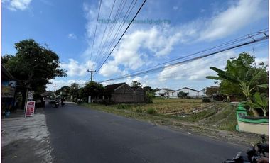 Siap bangun tanah Berbah kalasan dijual cepat tepi aspal