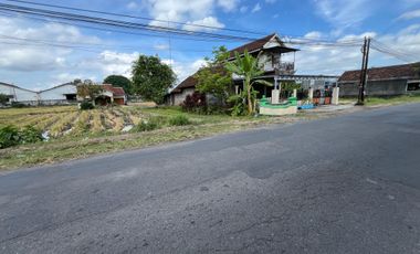 Siap bangun tanah Berbah kalasan dijual cepat tepi aspal