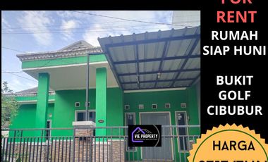 MURAH DISEWAKAN RUMAH DI BUKITGOLF CIBUBUR LUAS BUKIT GOLF