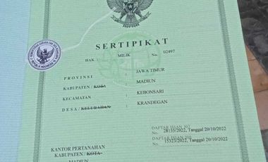 Tanah MURAH DEKAT PEREMPATAN BULUH KRANDEGAN