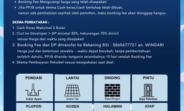 Rumah Murah 2 Lantai Smart Home, dekat Aeon mall Stasiun Tanjung Barat