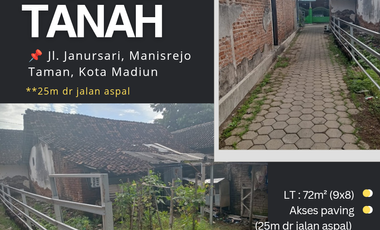 Tanah Pekarangan di Manisrejo Kota Madiun
