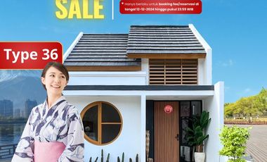 Rumah Murah di Jogja Dekat Brimob Sentolo Gaya Jepang One Gate Sistem