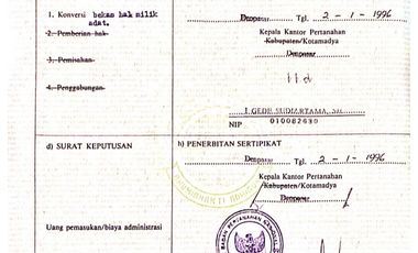 Jual tanah murah lokasi Renon Denpasar bonus bangunan bertingkat