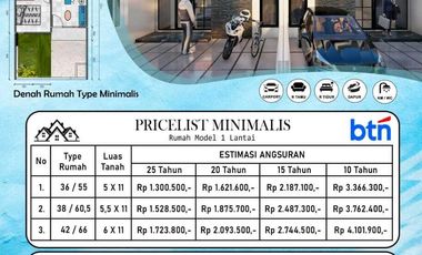 Dijual Rumah Free Biaya Di Wage Taman Sidoarjo