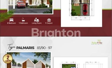 Chendy- DiJual Rumah Baru Gress di PALM VILLE , Buduran , Sidoarjo