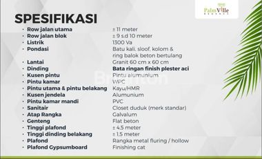 Chendy- DiJual Rumah Baru Gress di PALM VILLE , Buduran , Sidoarjo