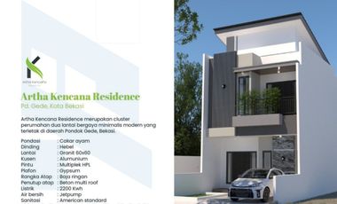 Hunian 2 Lantai Modern Minimalis di Pondok Gede Kota Bekasi