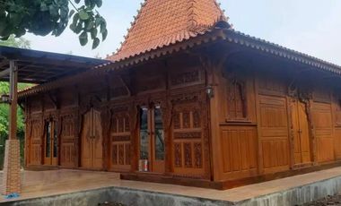 Rumah Joglo Dinding Gebyok Ukir dan Rumah Limasan Kayu Jati