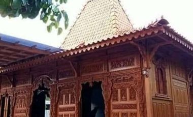 Rumah Joglo Dinding Gebyok Ukir dan Rumah Limasan Kayu Jati