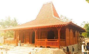 Rumah Joglo Dinding Gebyok Ukir dan Rumah Limasan Kayu Jati
