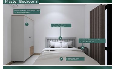 Rumah 2 Lantai Laris d Hertasning Modern Estate Orchard TIPE Zircon