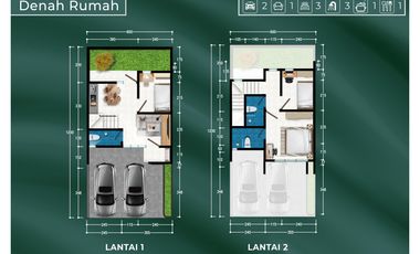 Rumah 2 Lantai Laris d Hertasning Modern Estate Orchard TIPE Zircon
