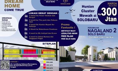 Jual Rumah Tingkat 603 Juta Type 70/80 di SOLOBARU