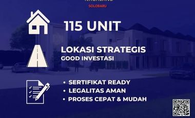 Jual Rumah Tingkat 603 Juta Type 70/80 di SOLOBARU