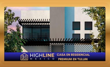 Casa en Venta en Tulum de 3 Habitaciones con Alberca Privada y Cancha de Padel