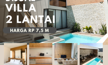 DIJUAL VILLA 2 LANTAI DEKAT PANTAI LOKASI CEMAGI TABANAN