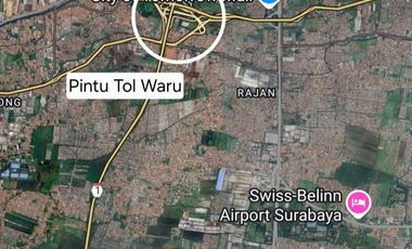 Gudang Dijual Sidoarjo Gedangan – 3.000 m² SHM Dekat Tol Waru Lokasi Strategis