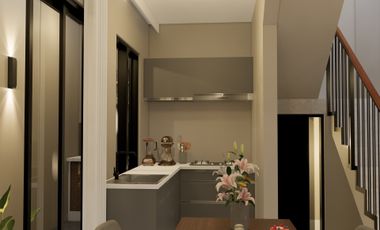 Rumah 2 Lantai di Barat Tugu Jogja Tepi Jalan Aspal