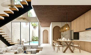 VILLA 3BR MEDITERENIAN ONE GATE SEMI FURNISHED DEKAT PANTAI BALANGAN