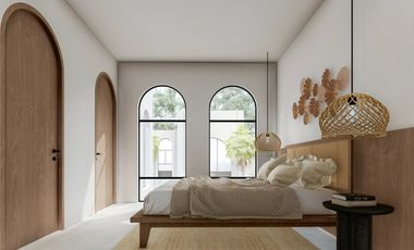 VILLA 3BR MEDITERENIAN ONE GATE SEMI FURNISHED DEKAT PANTAI BALANGAN