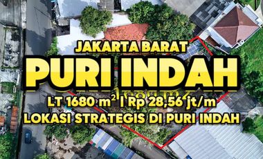 Tanah dan Tempat Usaha luas 1700 m2 5 menit ke PURI INDAH MALL dan Lip