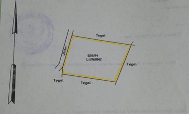 Banting harga sangat murah tanah istimewa 300m dari Jl Boro