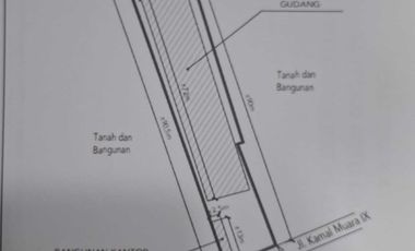 Dijual Cepat Gudang di Kamal Muara Kalideres, Jakarta Barat