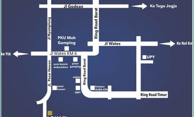 Rumah Murah Sleman Nuansa Villa One Gate System Jalan Wates Km 6