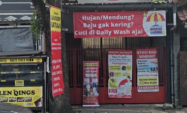 Rumah ruang usaha pinggir jalan lokasi ramai padat di Kencanaloka