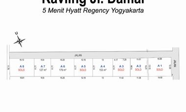 Dekat KUA Kapanewon Ngaglik: Kavling di Jl. Damai