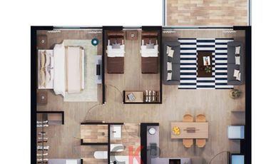 Departamento en Venta en Av. Ossa / Metro Simón Bolivar