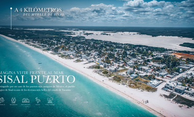 Venta Departamento en Sisal frente al mar Cerca de Merida Yucatan