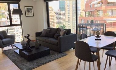 Departamento Amoblado En Arriendo De 2 Dorm. En Las Condes