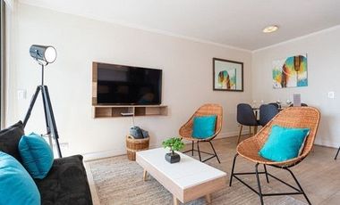 Departamento Amoblado En Arriendo De 2 Dorm. En Las Condes