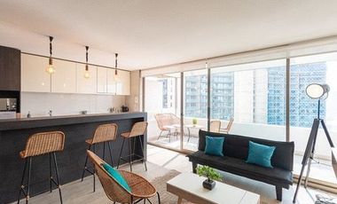 Departamento Amoblado En Arriendo De 2 Dorm. En Las Condes