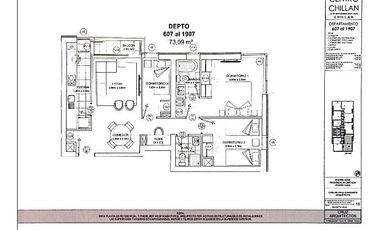 Departamento Edificio Centro Chillan 3D2B1B1E