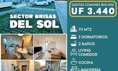 Departamento En Venta De 3 Dorm. 2 Baños 1 E, En Talcahuano