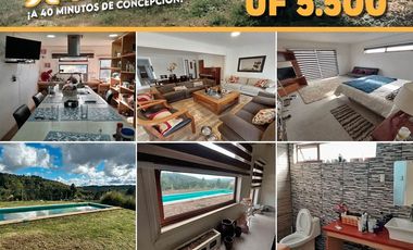 Parcela En Venta Con Casa Amoblada 3 Dorm 1 Baño En Hualqui