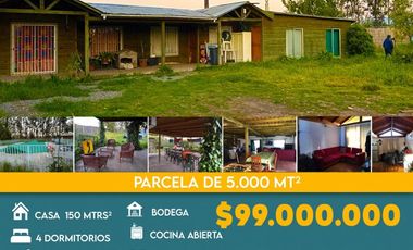 Parcela Con Casa 4 Dorm. 2 Baños En Venta En Linares