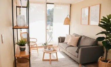 Departamento en arriendo c/ estacionamiento en Barrio Yungay