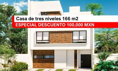 Casa de Tres Niveles en Cancún – Terraza Privada y amenidades de estilo resort con plusvalía