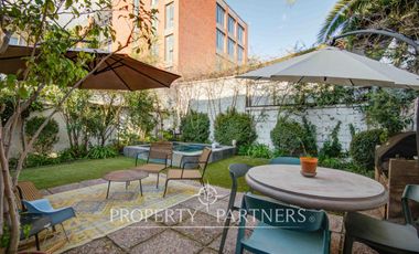 Departamento en venta en Providencia Pedro de Valdivia Norte con patio