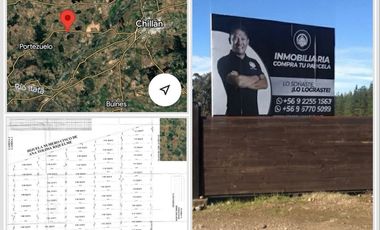 Parcelas planas de 5000 m² con rol y fact. de luz en Chillan