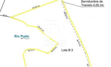TERRENO DE 4HA A ORILLAS DE RIO PUELO