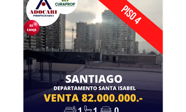 SANTIAGO - DEPARTAMENTO SANTA ISABEL - 1D 1B sin estac.