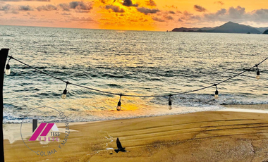 TERRENO A ORILLA DE PLAYA EN LA MEJOR ZONA DE MANZANILLO
